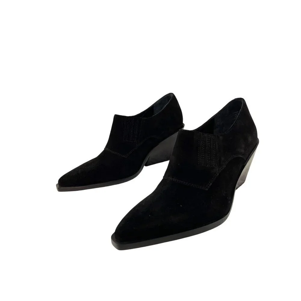 New Seychelles Black Suede Ankle Boots Bootie Seattle Sz 8